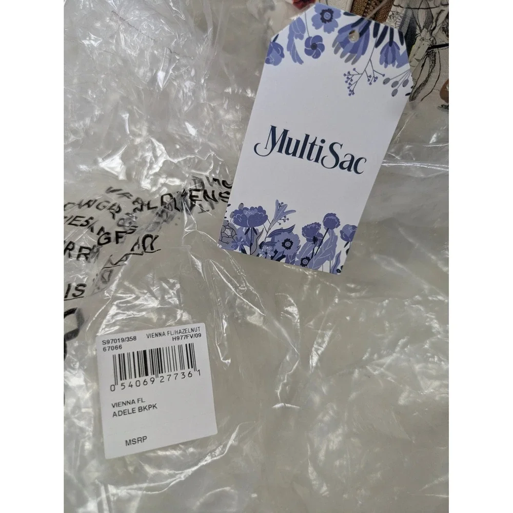 MultiSac Adele Backpack Vienna Floral Print